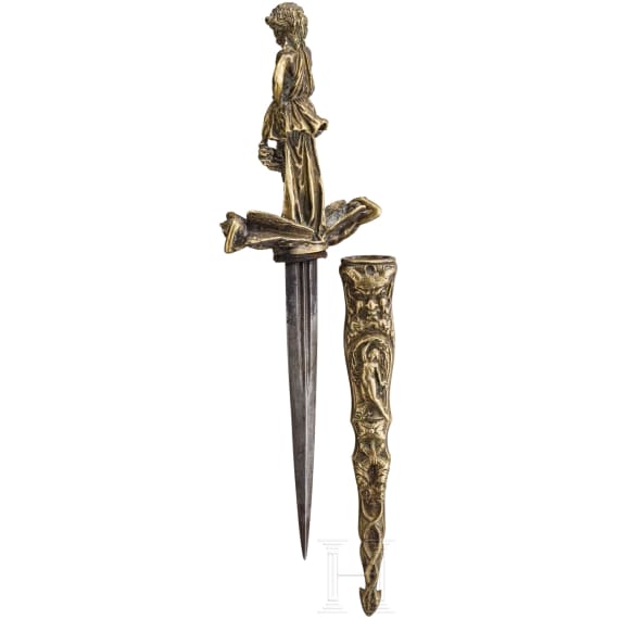 Dolch mit mythologischen Darstellungen, Frankreich, 2. H&auml;lfte 19. Jhdt.