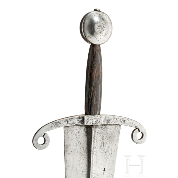 Bedeutendes ritterliches Stechschwert, Venedig, um 1490