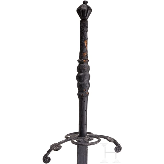 Gro&szlig;er Bidenh&auml;nder mit geflammter Klinge, s&uuml;ddeutsch, um 1580