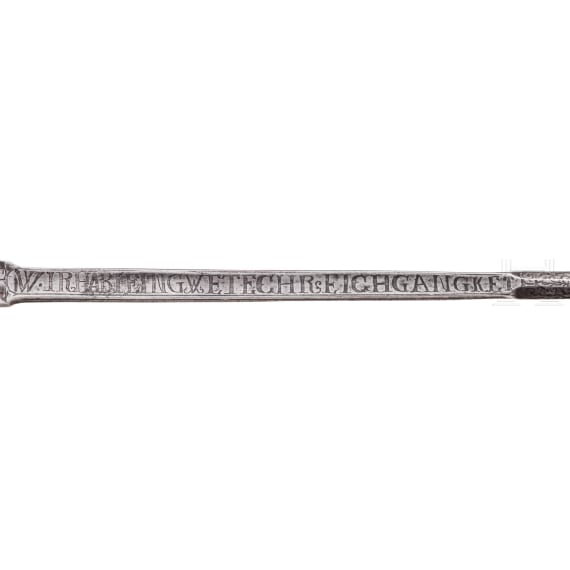 Degen mit ge&auml;tzter Klinge, deutsch, um 1600