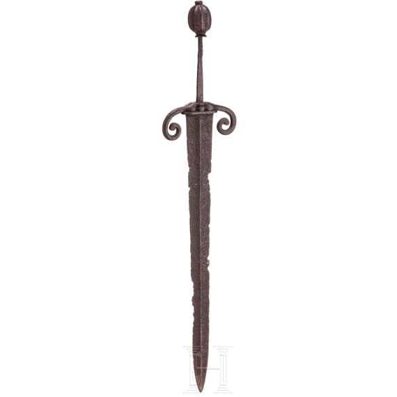 Knechtisches Kurzschwert, deutsch, um 1600