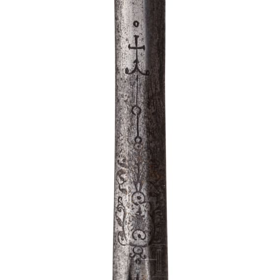 Goldtauschiertes Luxus-Rapier, deutsch, fr&uuml;hes 17. und 19. Jhdt.
