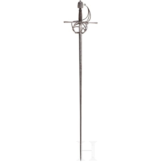 Milit&auml;risches Rapier, deutsch, um 1610