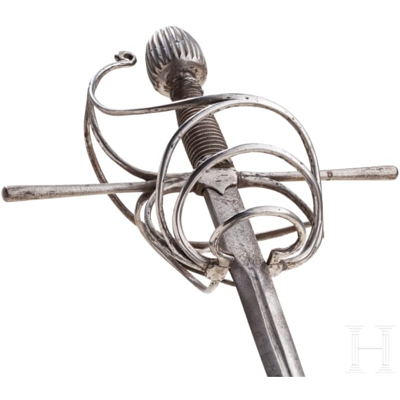 Milit&auml;risches Rapier, deutsch, um 1610