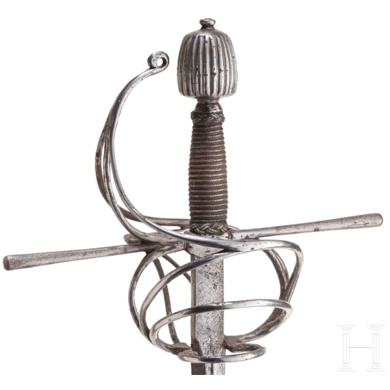 Milit&auml;risches Rapier, deutsch, um 1610