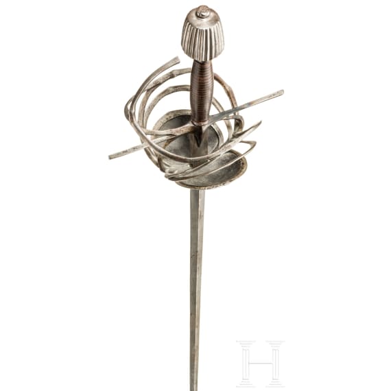 Milit&auml;risches Rapier, deutsch, um 1610