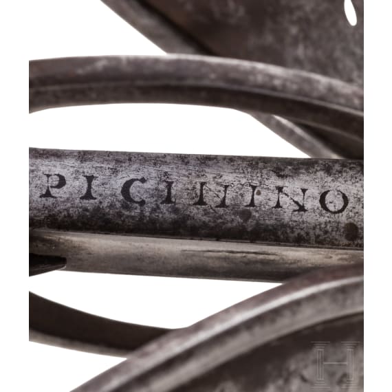 Pappenheimer-Rapier mit Piccinino-Klinge, deutsch oder Italien, um 1620