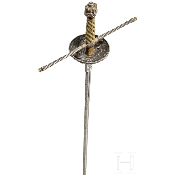 Eisengeschnittenes Glockenrapier, Niederlande/Flandern, Mitte 17. Jhdt.