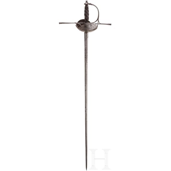 Schalenrapier mit Solinger Klinge, Italien, um 1650/60