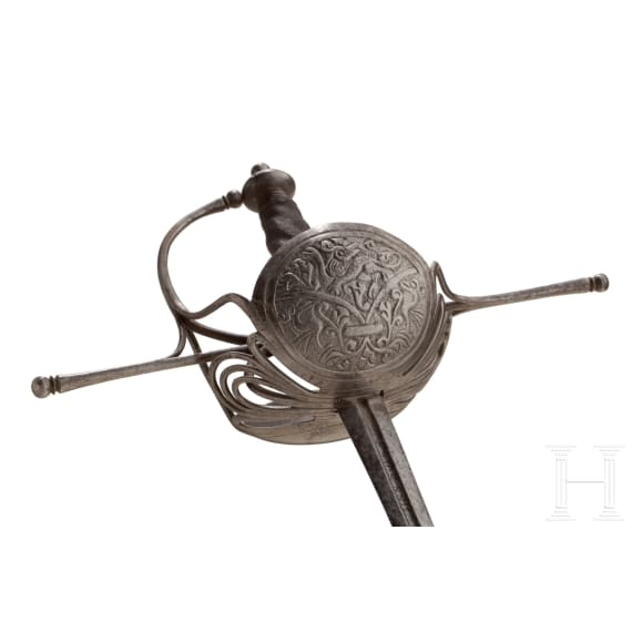 Schalenrapier mit Solinger Klinge, Italien, um 1650/60