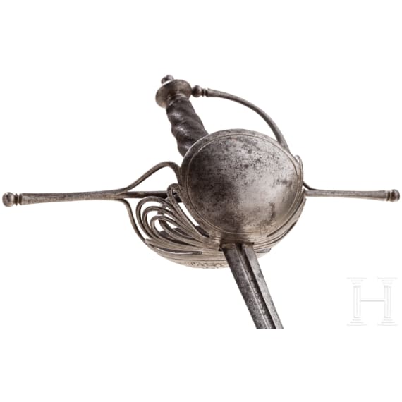 Schalenrapier mit Solinger Klinge, Italien, um 1650/60