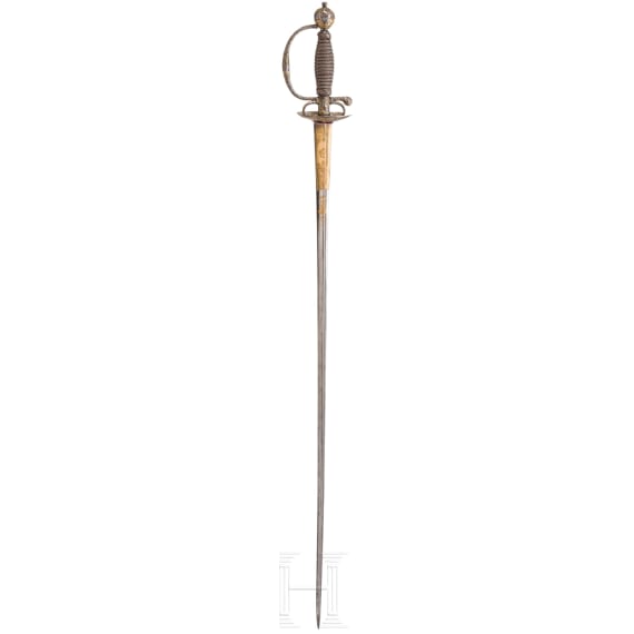 Galanteriedegen mit jagdlichem Eisenschnittdekor, Versailles, um 1720