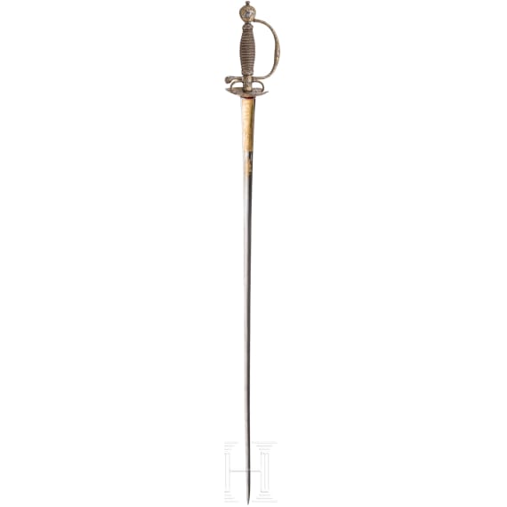 Galanteriedegen mit jagdlichem Eisenschnittdekor, Versailles, um 1720