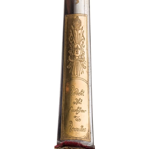 Galanteriedegen mit jagdlichem Eisenschnittdekor, Versailles, um 1720