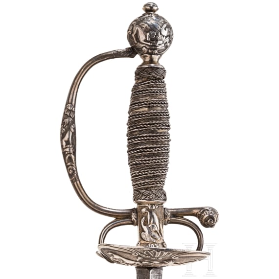 Silbermontierter Galanteriedegen, Frankreich, um 1750