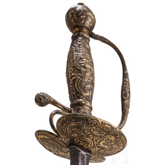 Jagdlicher Galadegen, deutsch, um 1760