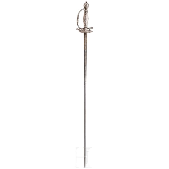 Silbermontierter Galanteriedegen, deutsch, um 1780