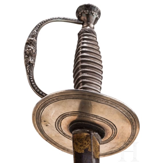 Silbermontierter Galanteriedegen, Frankreich, um 1780
