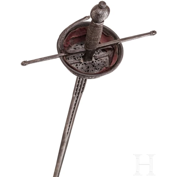 Glockenrapier im italienischen Stil des 17. Jhdts., Historismus, 19. Jhdt.