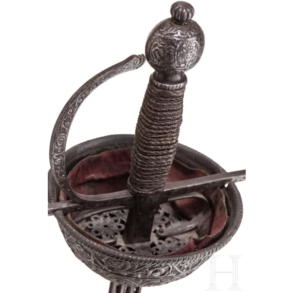 Glockenrapier im italienischen Stil des 17. Jhdts., Historismus, 19. Jhdt.