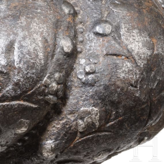 Silbereingelegter Knauf f&uuml;r einen Felddegen, deutsch, um 1560