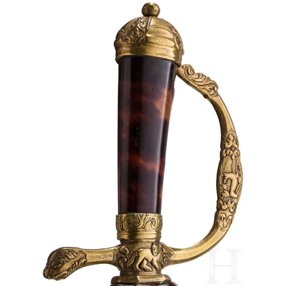 Barocker Luxus-Hirschf&auml;nger, deutsch, um 1720