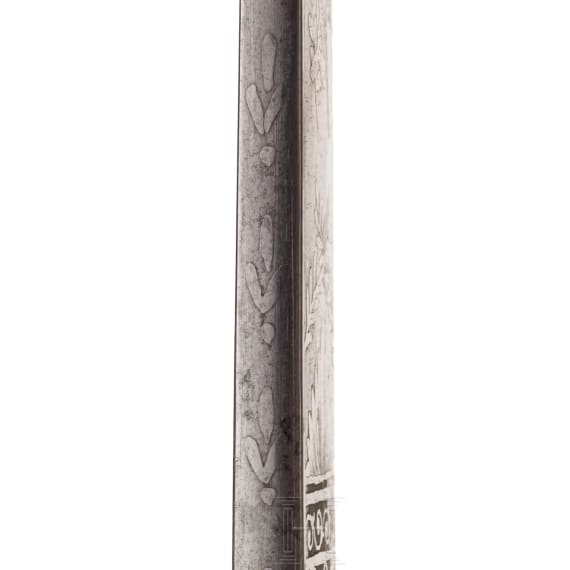Gro&szlig;er Hirschf&auml;nger mit Beimesser, deutsch, um 1900