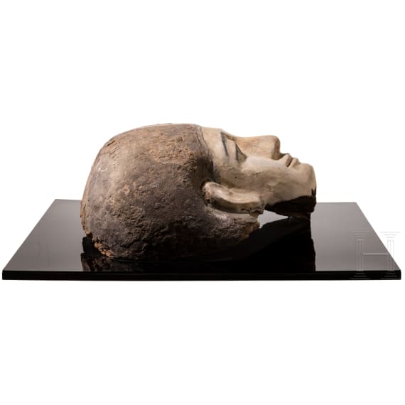 H&ouml;lzerne Sarkophagmaske einer Frau, Sp&auml;tzeit, 664 - 332 v. Chr.