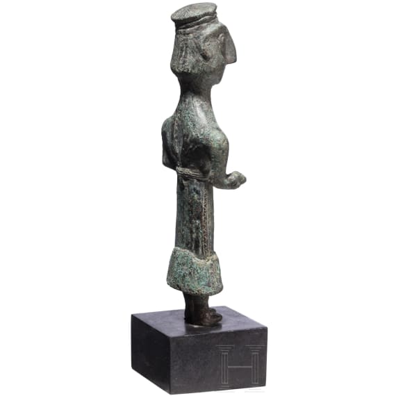 Bronzestatuette eines Mannes mit Dolch, neoelamitisch, 8. - 7. Jhdt. v. Chr.