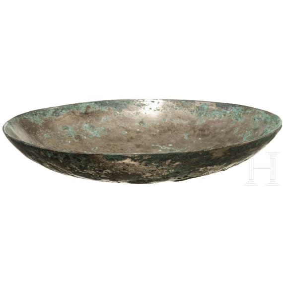 Silberschale mit Panther, sp&auml;tsasanidisch, 5. &ndash; 7. Jhdt. n. Chr.