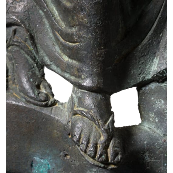 Bronzerelief des auf einem Panther reitenden Dionysos, hellenistisch, 1. Jhdt. v. Chr.