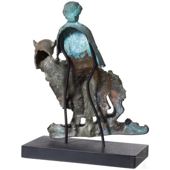 Bronzerelief des auf einem Panther reitenden Dionysos, hellenistisch, 1. Jhdt. v. Chr.