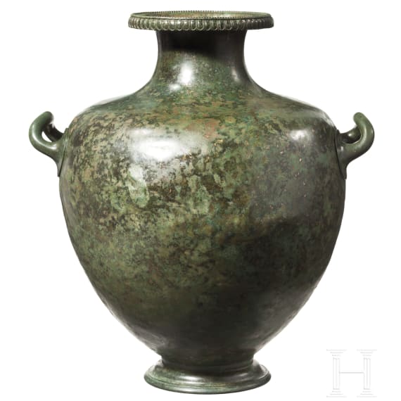 Gro&szlig;e bronzene Kalpis, griechisch, 4. Jhdt. v. Chr.