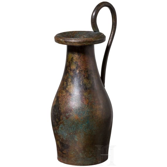 Bronzekanne (Olpe), griechisch, 5. - 4. Jhdt. v. Chr.