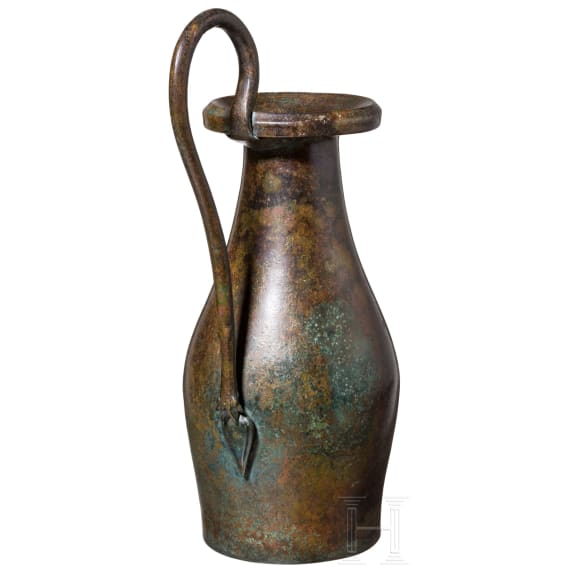Bronzekanne (Olpe), griechisch, 5. - 4. Jhdt. v. Chr.