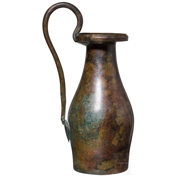Bronzekanne (Olpe), griechisch, 5. - 4. Jhdt. v. Chr.