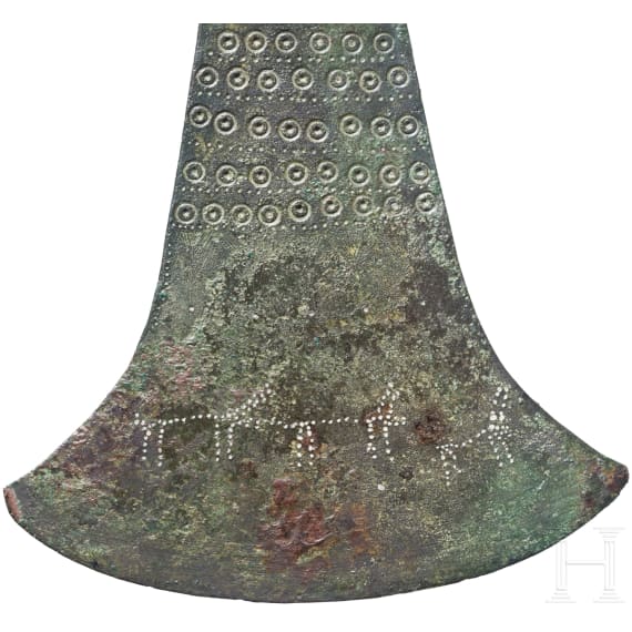Bronzebeil f&uuml;r zeremonielle Zwecke, etruskisch, 2. H&auml;lfte 8. - fr&uuml;hes 7. Jhdt. v. Chr.