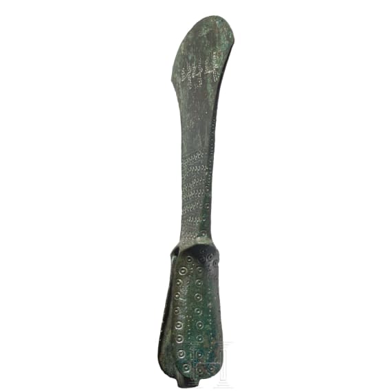 Bronzebeil f&uuml;r zeremonielle Zwecke, etruskisch, 2. H&auml;lfte 8. - fr&uuml;hes 7. Jhdt. v. Chr.