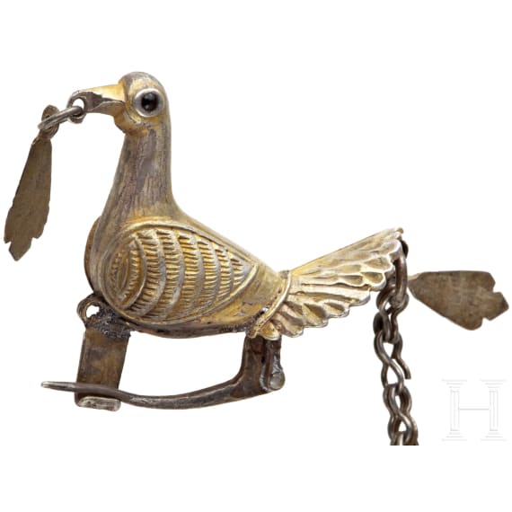 Vogelfibelpaar mit Pendilien, mittelbyzantinisch, 10. - 11. Jhdt.