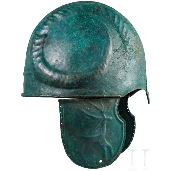 Bronzehelm mit Widderhorndekor, Schwarzmeerraum, 4. Jhdt. v. Chr.