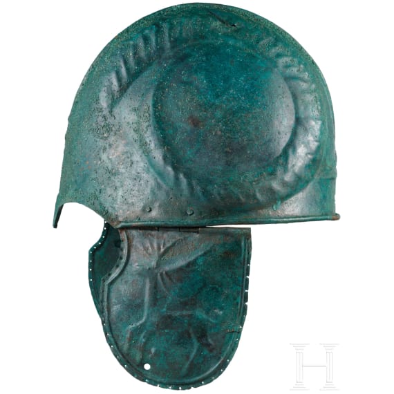 Bronzehelm mit Widderhorndekor, Schwarzmeerraum, 4. Jhdt. v. Chr.