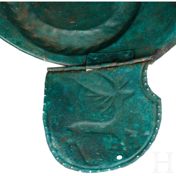 Bronzehelm mit Widderhorndekor, Schwarzmeerraum, 4. Jhdt. v. Chr.