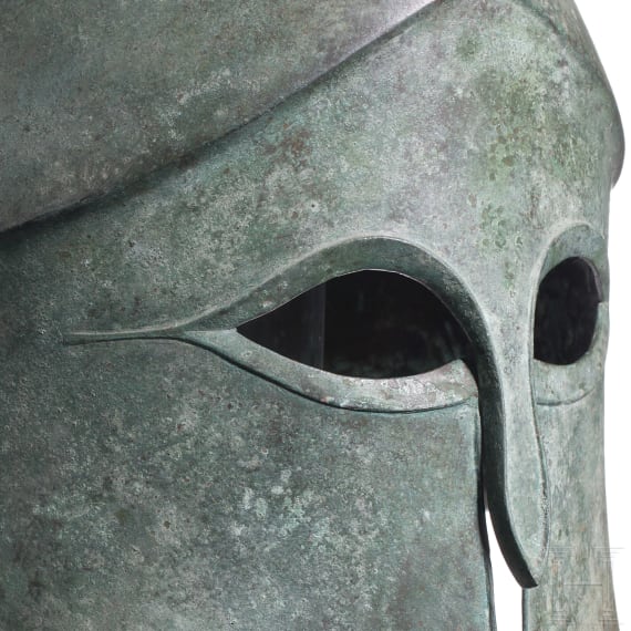 Hochwertige Kopie eines korinthischen Helmes aus Bronze