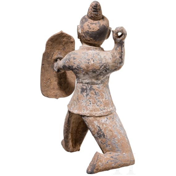 Figur eines Kriegers, China, Han-Zeit, um 220 n. Chr.