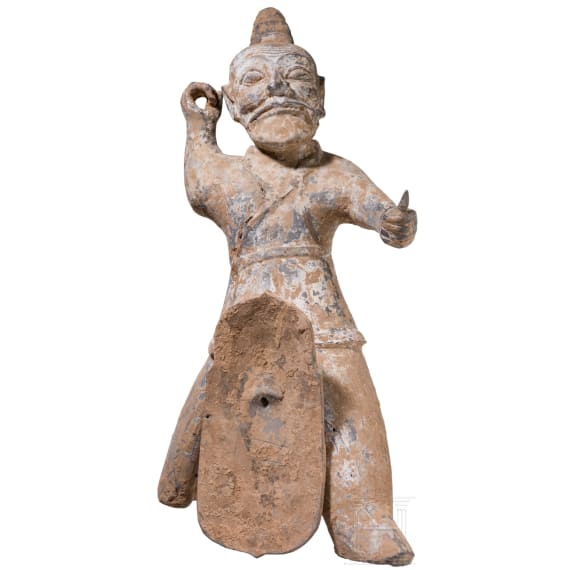 Figur eines Kriegers, China, Han-Zeit, um 220 n. Chr.