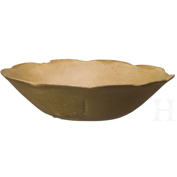 Yue-Ware-Lotusschale, China, wohl sp&auml;te Tang-Dynastie