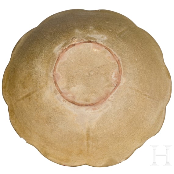 Yue-Ware-Lotusschale, China, wohl sp&auml;te Tang-Dynastie
