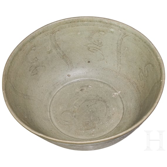 Seladonschale, China, wohl s&uuml;dliche Song-Dynastie (1127 - 1279)