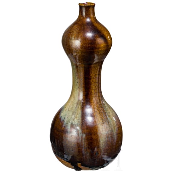 Doppelk&uuml;rbis-Vase, China, wohl Song-Dynastie oder sp&auml;ter