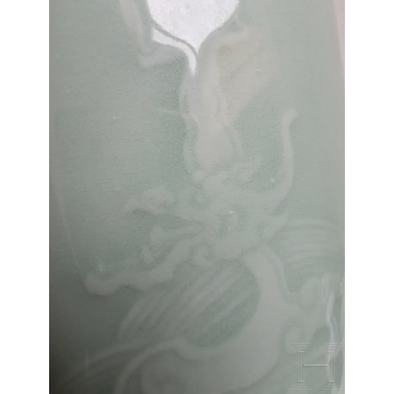 Kleine Seladon-Vase, China, wahrscheinlich 19./20. Jhdt.